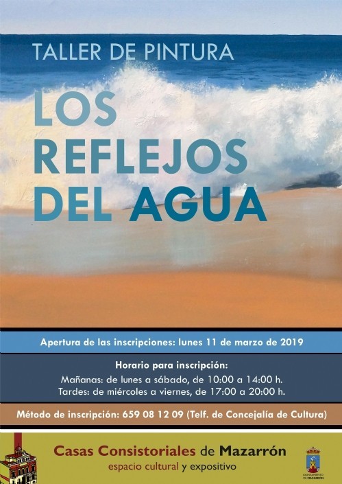 El pintor Cristóbal Pérez ofrecerá un taller de pintura bajo el título ‘Los reflejos del agua’