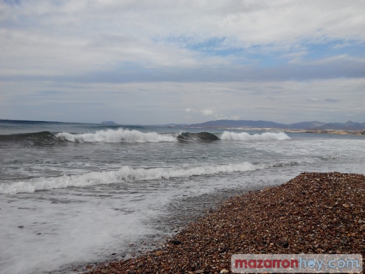 Previsión de temporal en la costa de Mazarrón esta tarde