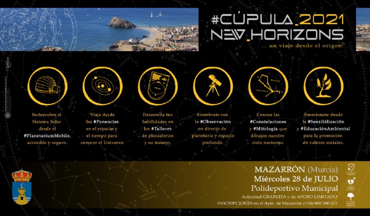 La cúpula planetario móvil más grande de Europa llega a Mazarrón