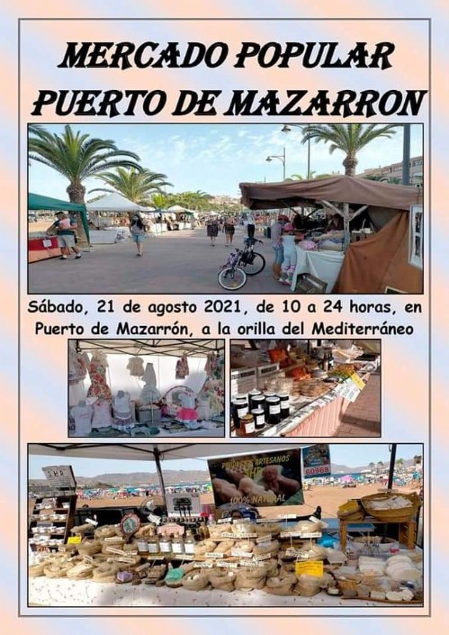 Disfruta este sábado del mercado artesano en Puerto de Mazarrón 