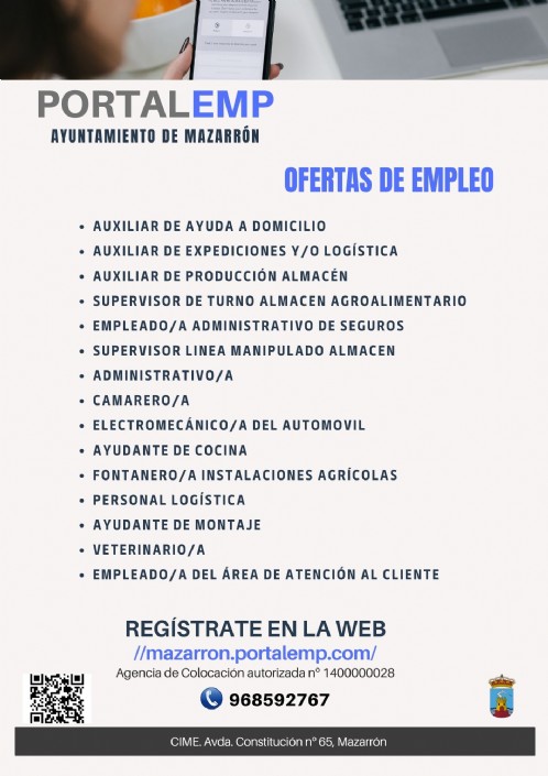 Ofertas de empleo activas en Mazarrón