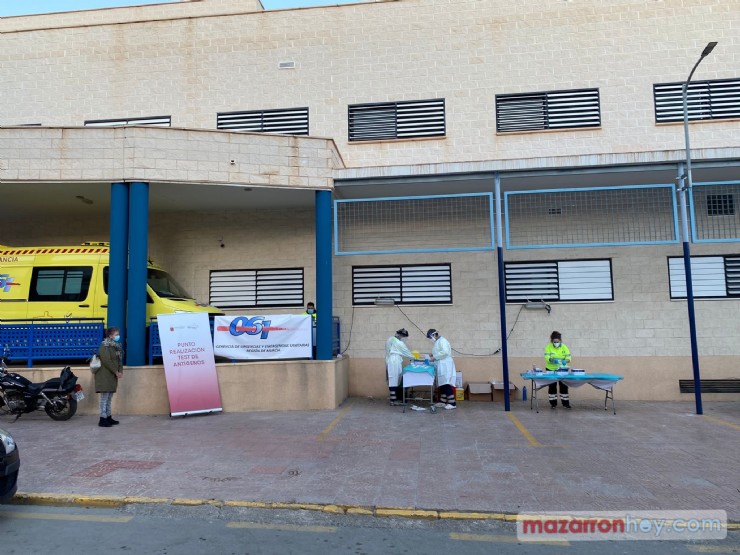 Dos nuevas jornadas de pruebas masivas de antígenos en Mazarrón 
