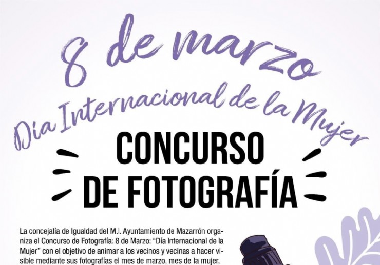 Concurso de fotografía con motivo del “Día Internacional de la Mujer”