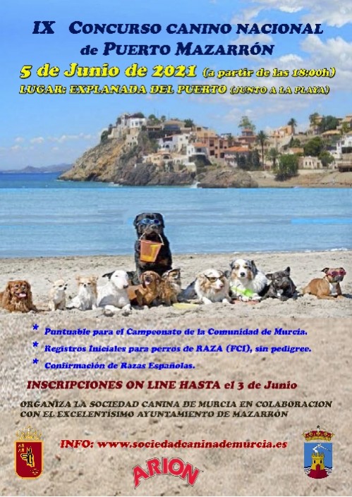 Puerto de Mazarrón acogerá un nuevo concurso canino