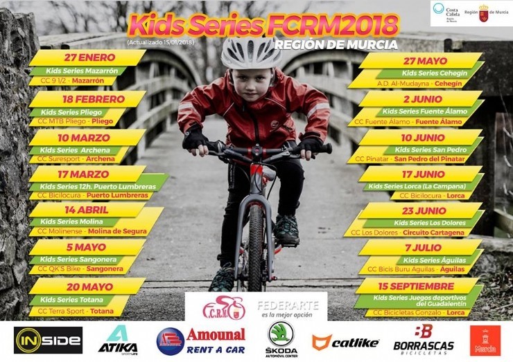 Mazarrón será sede de la I Kidss Series de la Federación de Ciclismo de la Región de Murcia
