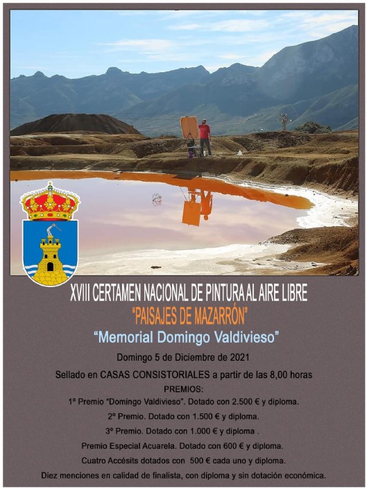 Presentado el XVIII Certamen Nacional de Pintura al Aire Libre Paisajes de Mazarrón 'Memorial Domingo Valdivieso'