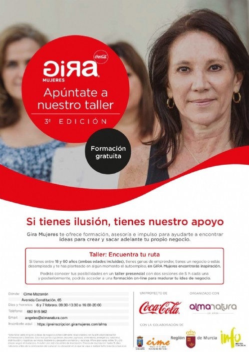 El Proyecto ‘Gira Mujeres’ llega a Mazarrón los días 6 y 7 de febrero