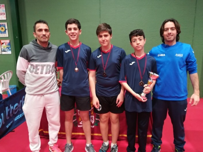 Tercer puesto para el Mazarrón Tenis de Mesa en el Campeonato Regional en categoría infantil