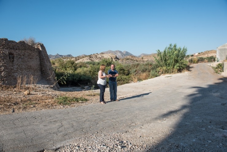 El Camino de Los Molinos (Mazarrón-Los Lorentes) y el de Coquela a los Terreros Blancos sumarán más de  7 kilómetros  de vías mejoradas para uso  de turismos y vehículos agrícolas