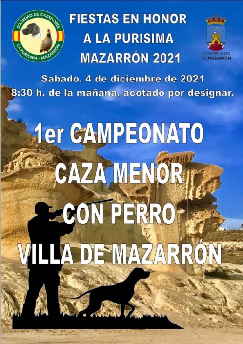Mazarrón acogerá el I Campeonato de Caza Menor con Perro 'VILLA DE MAZARRÓN'
