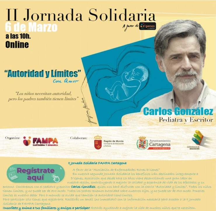 La II Jornada Solidaria de FAMPA Cartagena se celebrará a beneficio de D'Genes