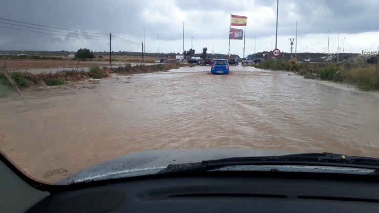 Alerta roja por lluvias en Mazarrón 