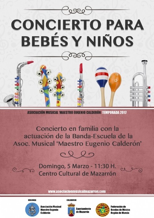 La Asociación Musical 'Maestro Eugenio Calderón' dedica su primer concierto del año a niños y niñas.