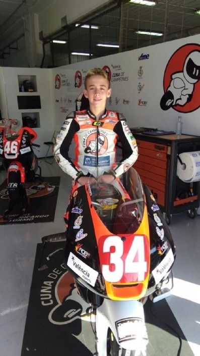 Pedro Acosta, joven promesa del motociclismo, competirá el próximo domingo en Montmeló.