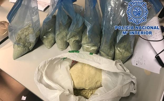 Tres personas detenidas en Mazarrón por posesión de heroína