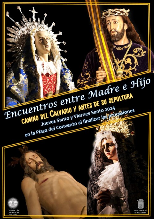 Dos 'Encuentros entre Madre e Hijo' pondrán el broche de oro a las procesiones de Jueves y Viernes Santo en Mazarrón