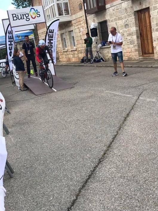 Juan Antonio Sánchez bronce en el Campeonato de España de ciclismo adaptado de Villadiego (Burgos)