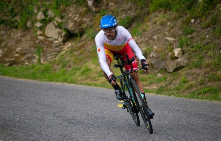 Juan Antonio Sánchez bronce en el campeonato de España de ciclismo adaptado