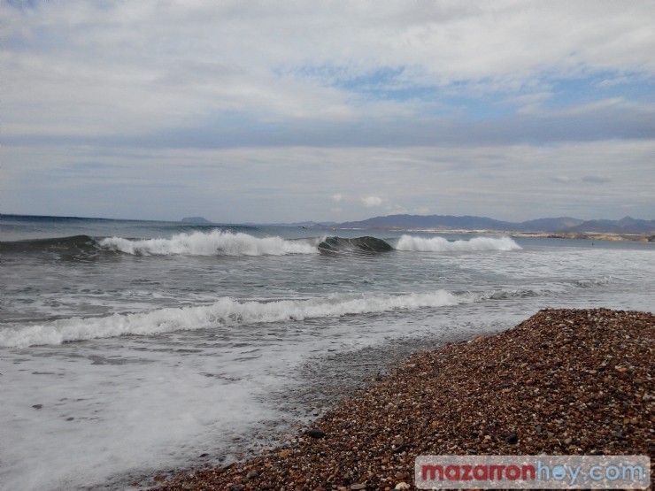 Meteorología advierte de temporal en la costa Mazarrón y Campo de Cartagena para esta tarde