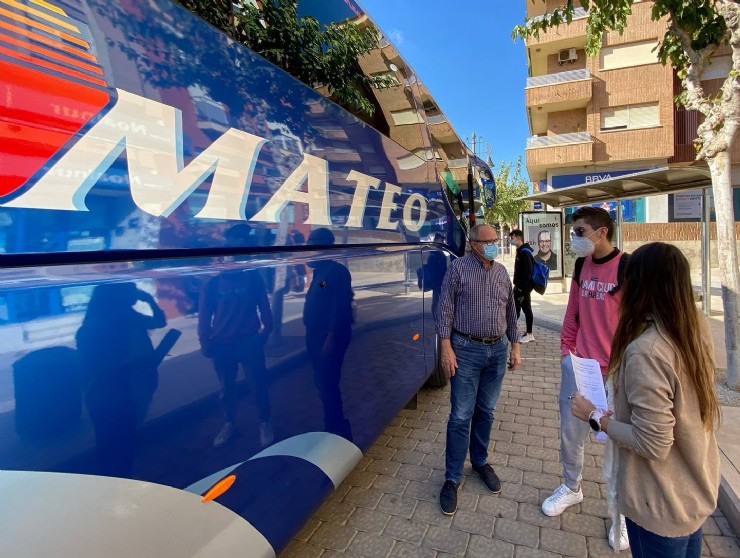 Se mantiene el autobús a Murcia para estudiantes hasta el 18 de diciembre