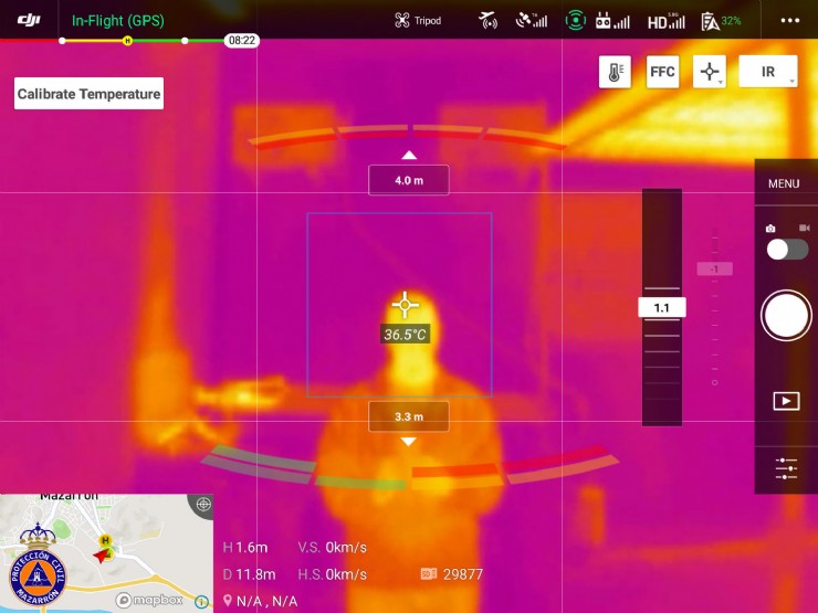 Drones para tomar la temperatura corporal en Mazarrón