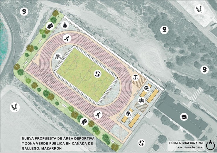 Campillo propone a los vecinos de Cañada de Gallego una nueva área deportiva