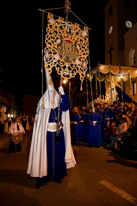 La procesión de Nuestro Padre Jesús Nazareno atrae a numeroso público a las calles de Puerto de Mazarrón