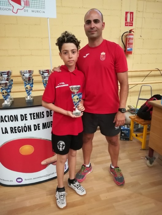 Christian Catevilla bronce en el Campeonato Regional Alevin de Los Narejos 