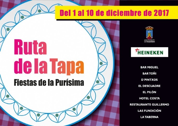 Nueve establecimientos ofrecerán sus mejores aperitivos del 1 al 10 de diciembre en la Ruta de la Tapa