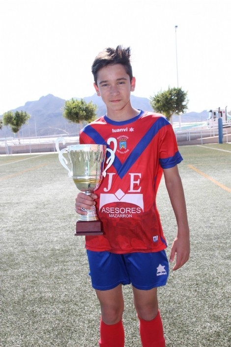 Victor Manuel Vera Barriga, jugador de Mazarrón Fútbol Base, convocado con la Selección Murciana de Fútbol