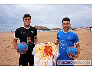 Los mazarroneros Chiky Ardil y Tomás López convocados con la selección española para la Superfinal de la Euro Beach Soccer League de Terracina