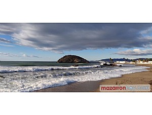Aviso amarillo por fenómenos costeros este sábado en Mazarrón