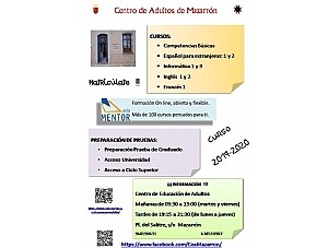 El Centro de Educación de Adultos de Mazarrón abre plazo de admisión  para el curso 2019-2020