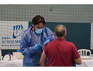 Vacunación masiva para las personas de 66 a 69 años en Mazarrón