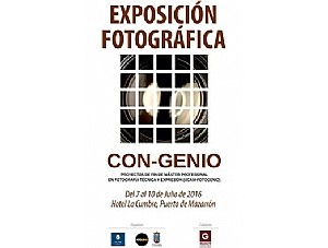 EXPOSICIÓN FOTOGRÁFICA 'CON-GENIO', DEL 7 AL 10 DE JULIO. Hotel La Cumbre.