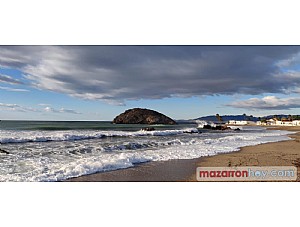 Aviso amarillo por fenómenos costeros en Mazarrón para el próximo jueves