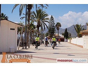 Los XVIII Encuentros Cicloturistas ConBici; Achoencuentros, traen a Puerto de Mazarrón cerca de 300 ciclistas