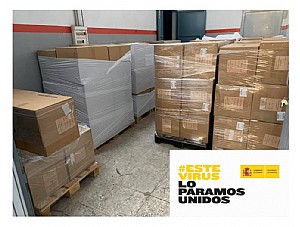 Mazarrón recibe 6.000 mascarillas del Gobierno de España