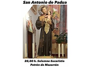 SAN ANTONIO DE PADUA. Solemne Eucaristía, 8 de la tarde. 13 junio