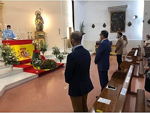 Mazarrón celebra la tradicional misa en honor a la Virgen del Pilar