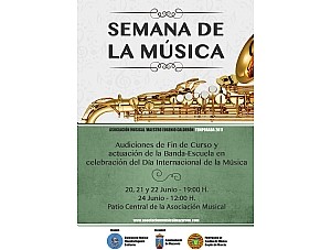 La Asociación Musical Maestro Eugenio Calderón finaliza el curso con la 'Semana de la Música' y el Día Internacional de la Música