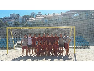 Las selección murciana juvenil debuta en el Nacional de fútbol playa con triunfo