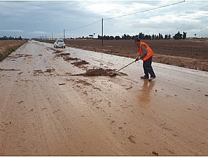 La Comunidad trabaja en la vuelta a la normalidad de ocho de carreteras regionales afectadas por las lluvias