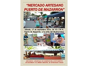 Mercado Artesano del Puerto de Mazarrón. Sábado 17 de septiembre.