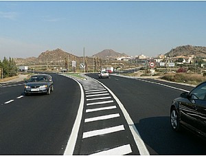 La DGT retira el radar de la carretera de Mazarrón a Puerto
