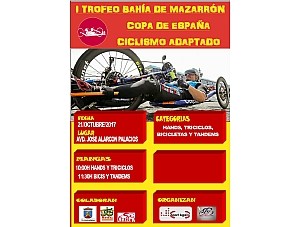 Este sábado 21 de octubre Mazarrón será sede de una de las pruebas de la Copa de  España de ciclismo adaptado