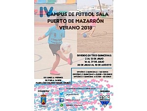  IV campus de fútbol sala “bilingüe” en Puerto de Mazarrón