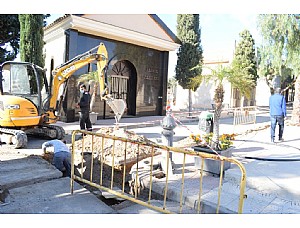 Obras de mejora y ampliación en el Cementerio municipal de Mazarrón