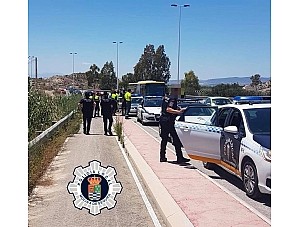 Un vehículo robado en Mazarrón es interceptado por la Policía Local y Guardia Civil en Molina de Segura