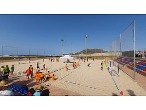 El complejo deportivo acogió el campeonato de balonmano playa
